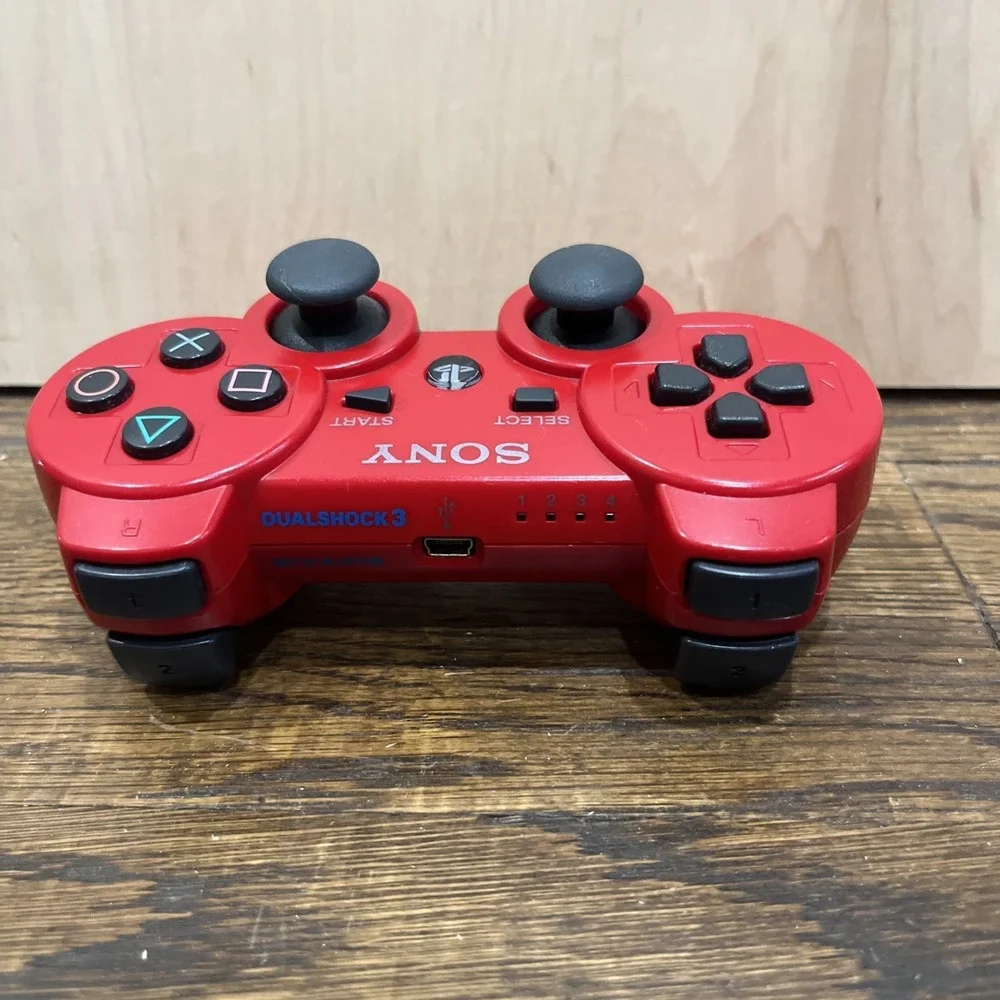 Sony Playstation 3 PS3 DualShock 3 Controller Red Genuine OEM CECHZC2U UNTESTED